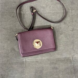 Kate Spade Women’s Crossbody Bag in Plum with Gold Accent